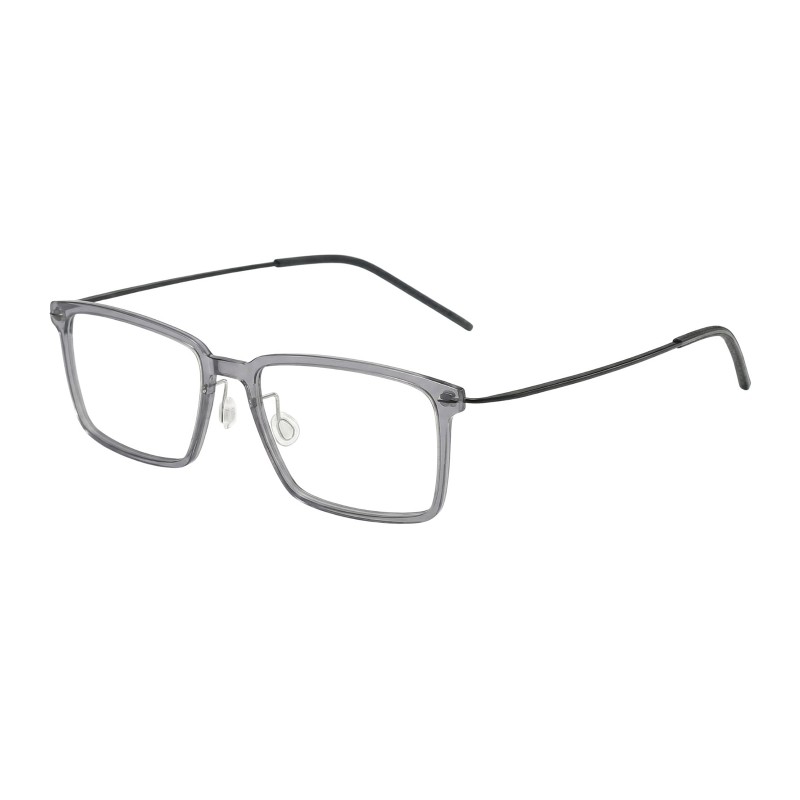 Rectangle Grey Eyeglasses