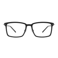 Rectangle Matte Black Eyeglasses