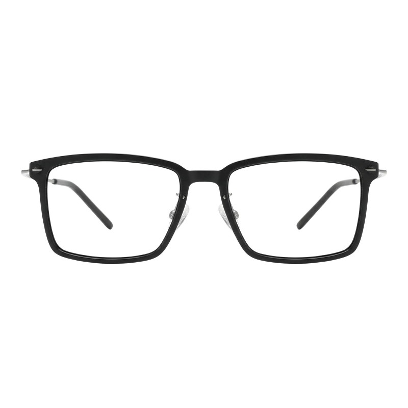 Rectangle Matte Black Eyeglasses