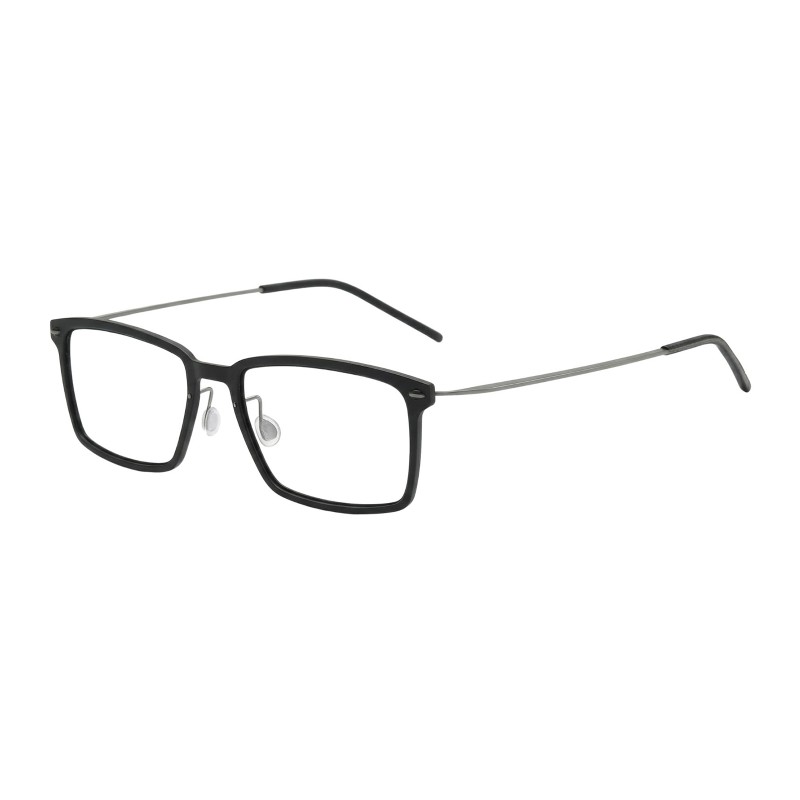 Rectangle Matte Black Eyeglasses