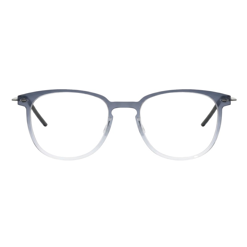 Square Blue Gray Eyeglasses