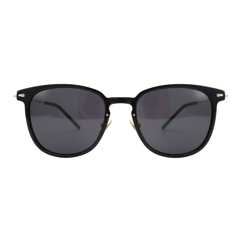 Square Black Golden Eyeglasses