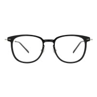 Square Black Gunmetal Eyeglasses