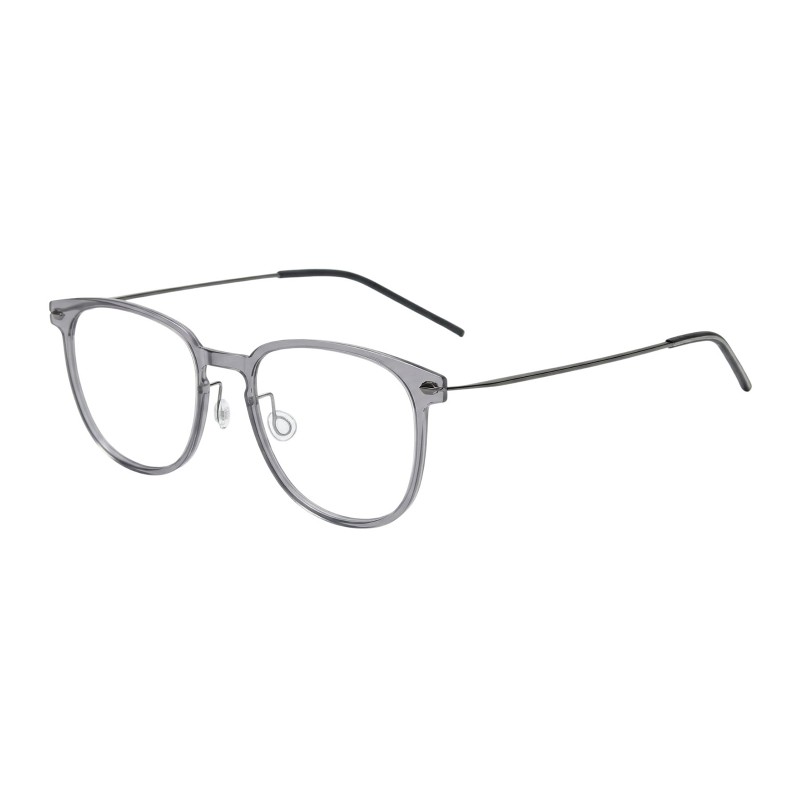Square Grey Eyeglasses