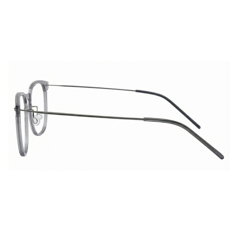 Square Grey Eyeglasses