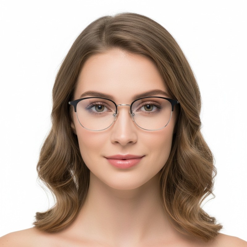 Browline Black Eyeglasses