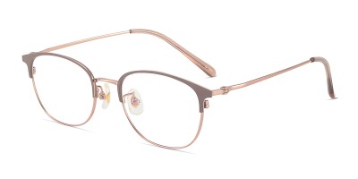 Browline Light Mocha Eyeglasses