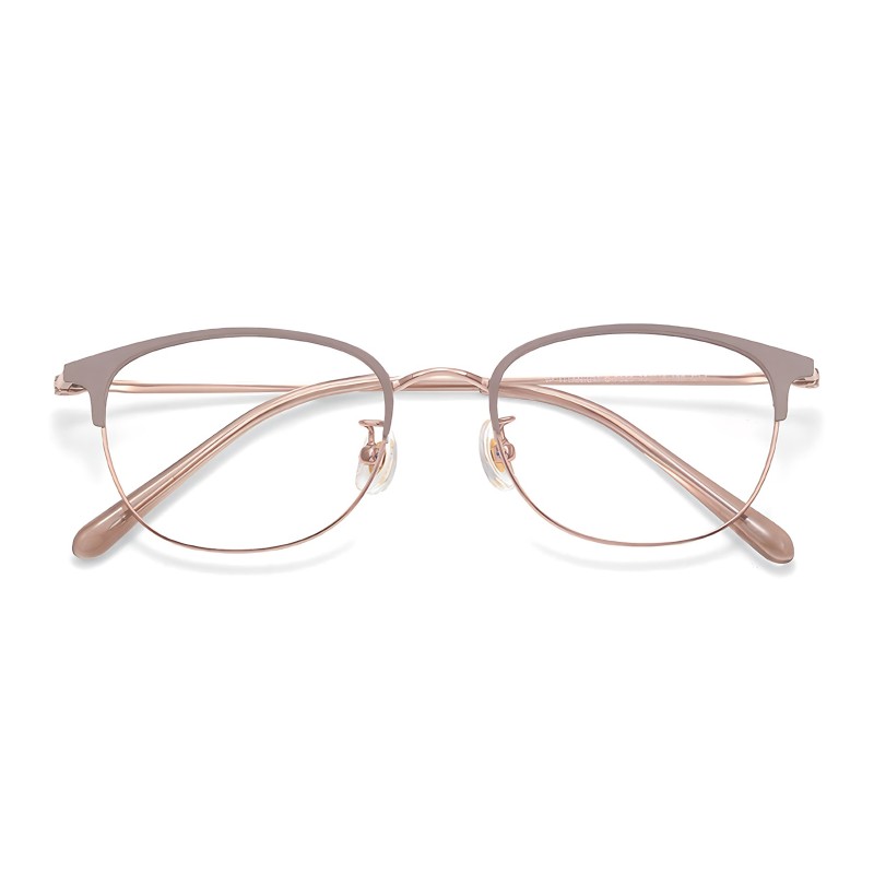 Browline Light Mocha Eyeglasses