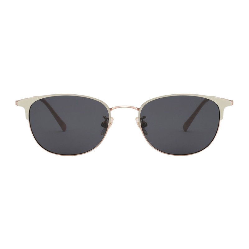 Browline White Eyeglasses