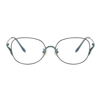 Trance - Oval Green Eyeglasses
