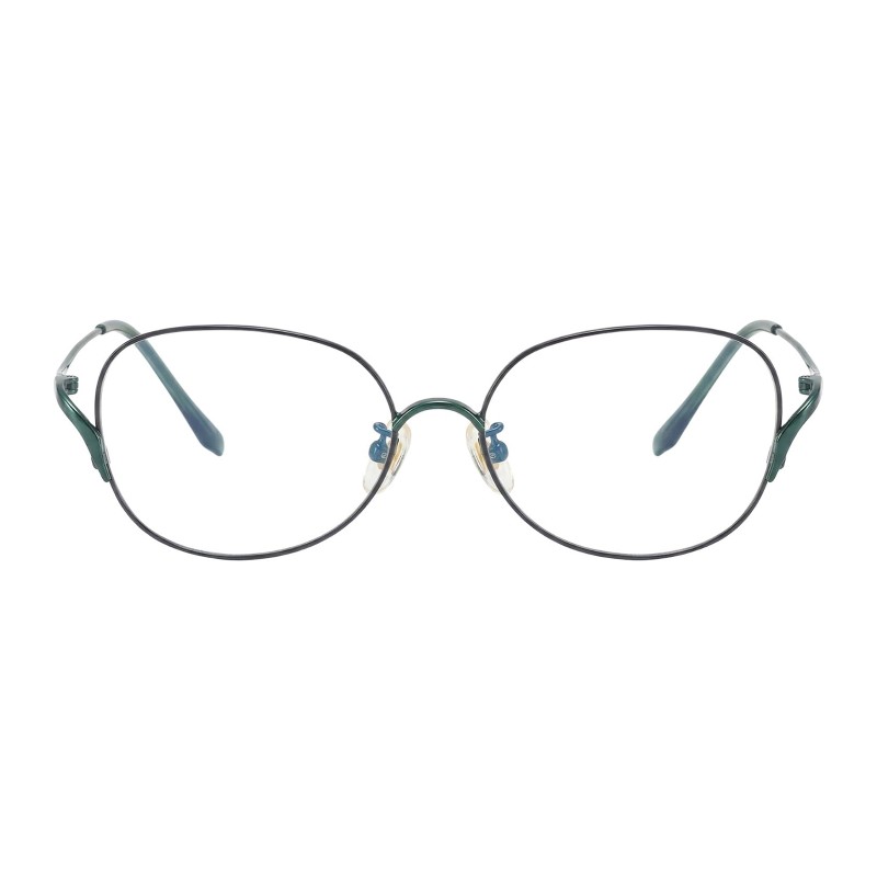 Oval Green Eyeglasses
