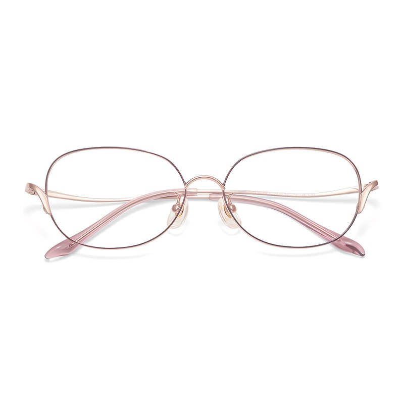 Oval Purple Eyeglasses