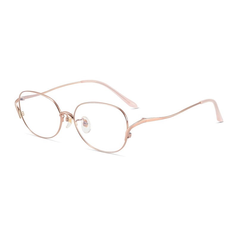 Oval Rose Gold Eyeglasses