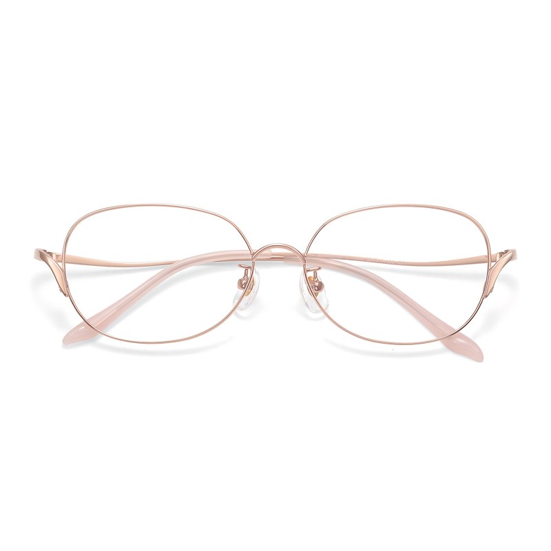 Oval Rose Gold Eyeglasses