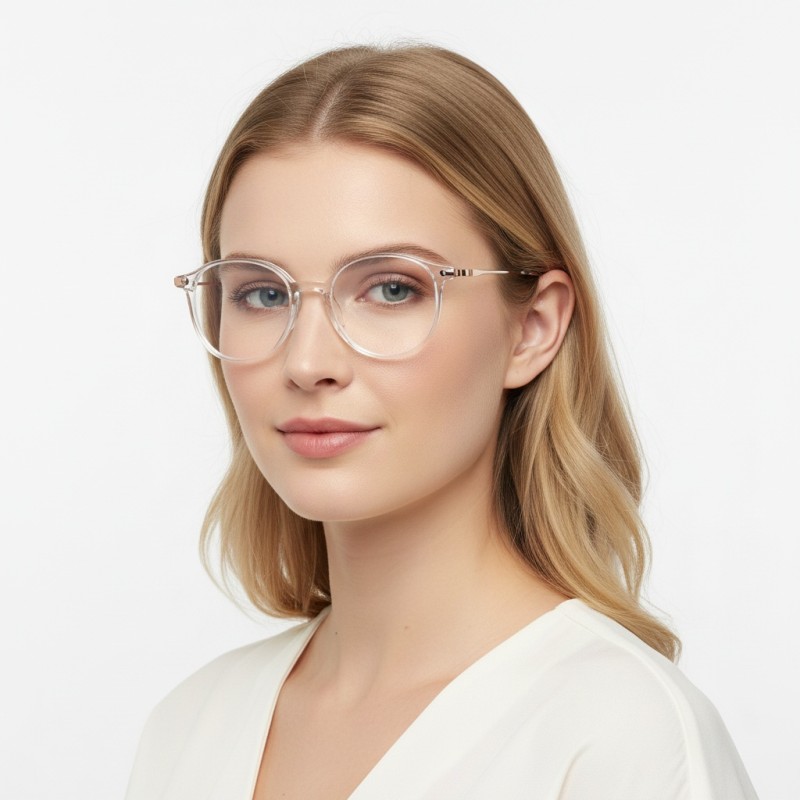 Round Clear Eyeglasses