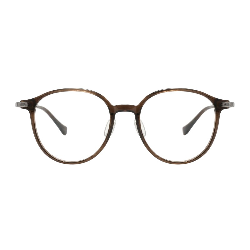 Round Brown Eyeglasses