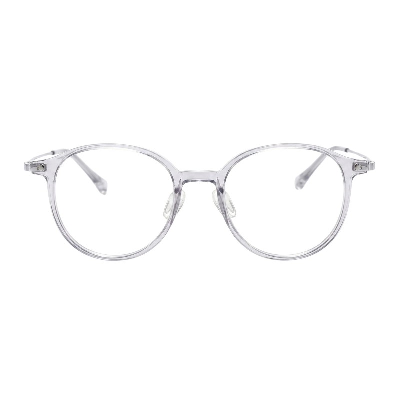 Round Gray Eyeglasses