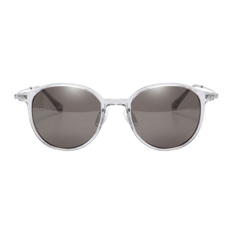 Round Gray Eyeglasses