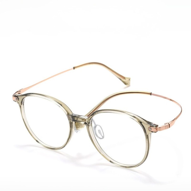 Round Green Eyeglasses