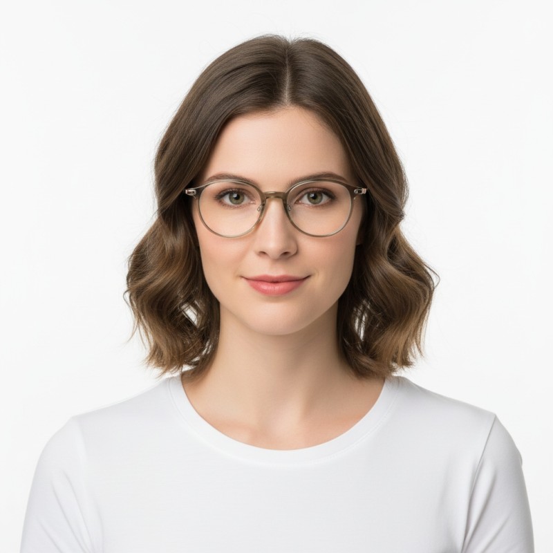 Round Green Eyeglasses