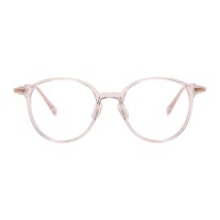 Round Pink Eyeglasses