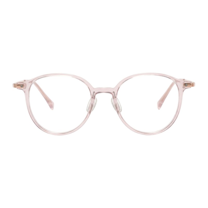 Round Pink Eyeglasses