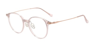 Round Pink Eyeglasses