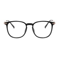 Round  Black Rose Gold Eyeglasses