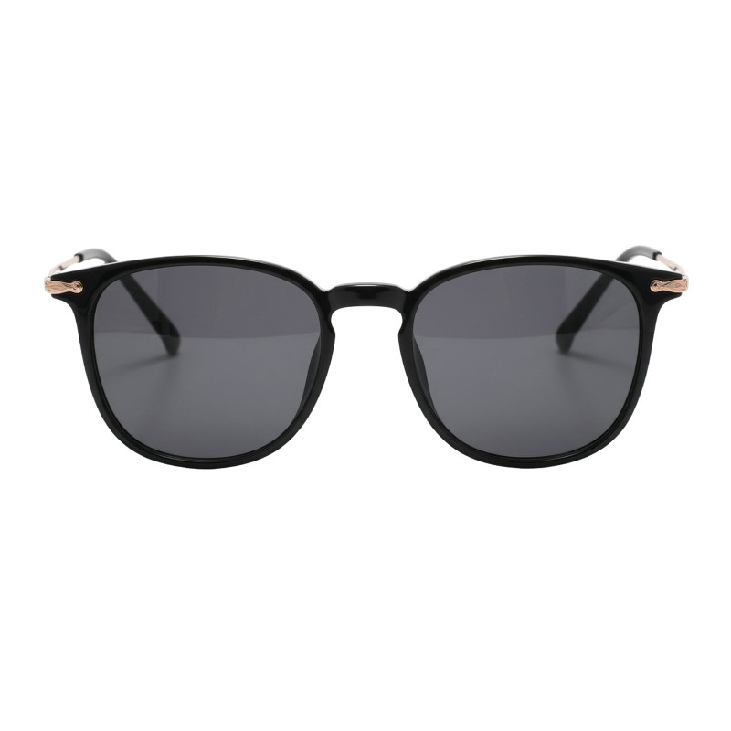 Round  Black Rose Gold Eyeglasses