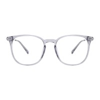 Round  Blue Silver Eyeglasses