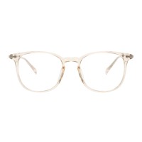 Round  Beige Eyeglasses