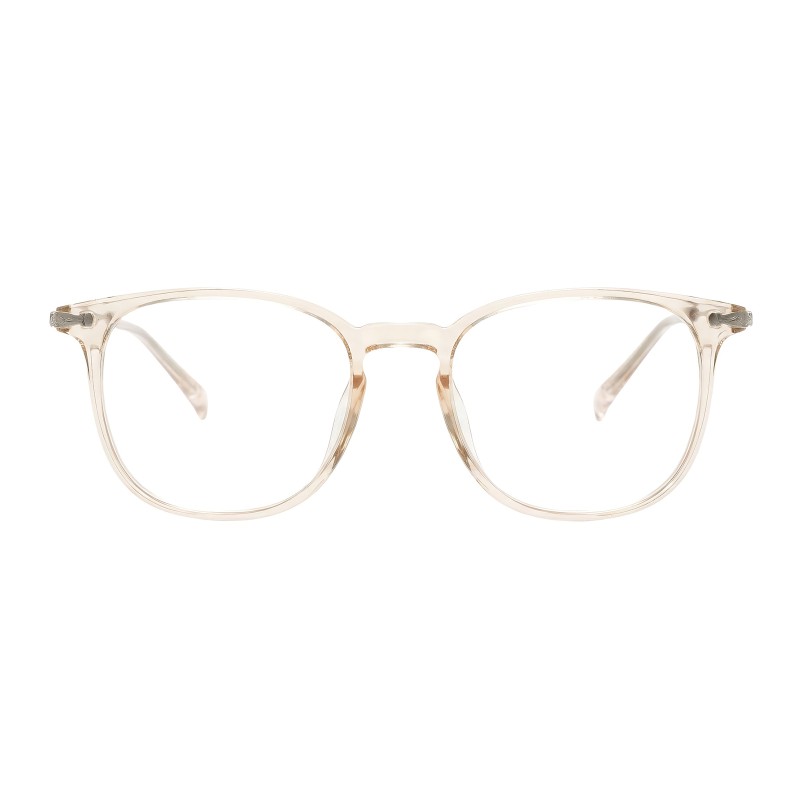 Round  Beige Eyeglasses