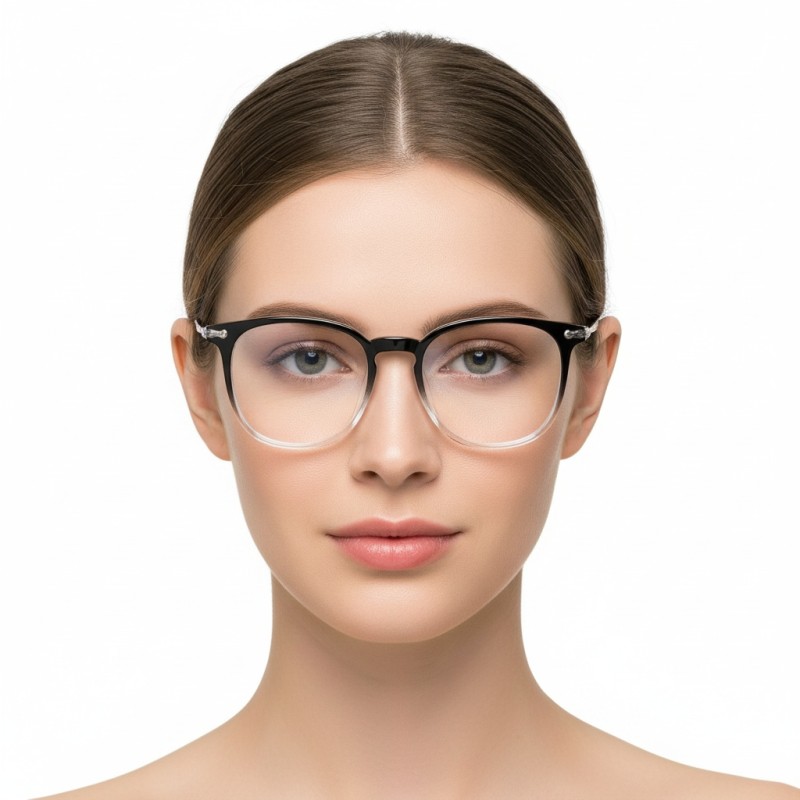 Round  Black Eyeglasses