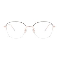 Round Rose Gold Eyeglasses