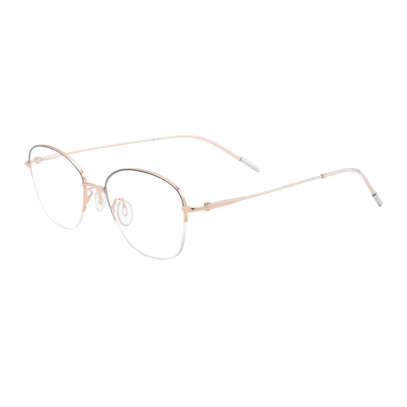 Round Rose Gold Eyeglasses