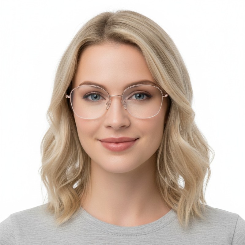 Round Purple Eyeglasses