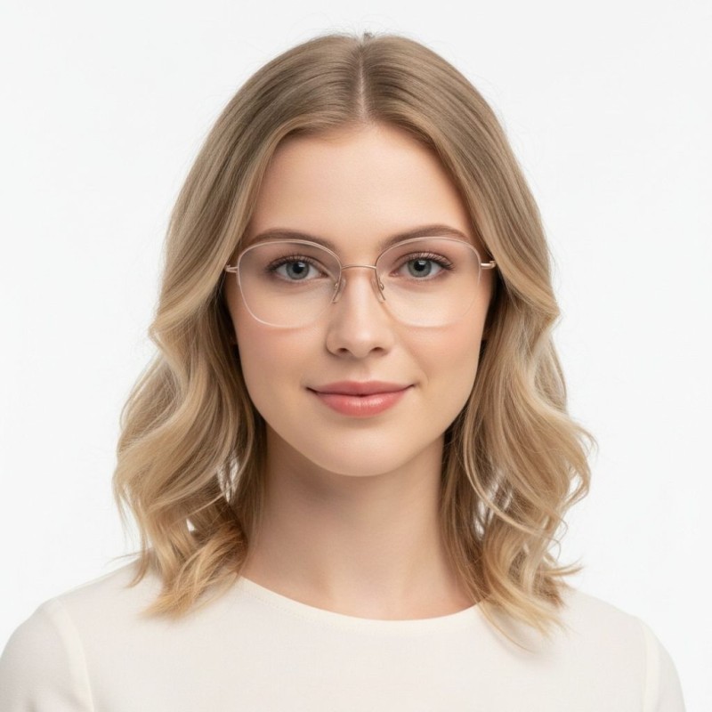 Round Red Eyeglasses