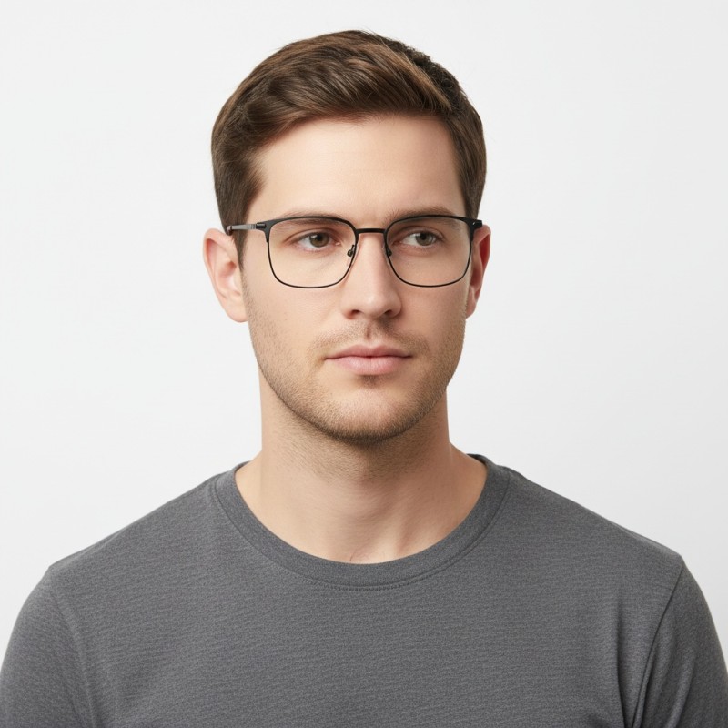Browline Black Eyeglasses