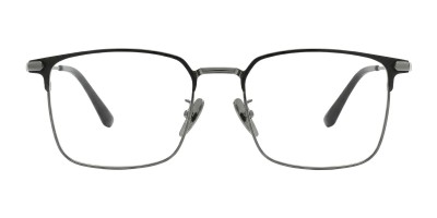 Meridian Black Gunmetal Browline Prescription Glasses