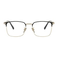 Browline Black Golden Eyeglasses