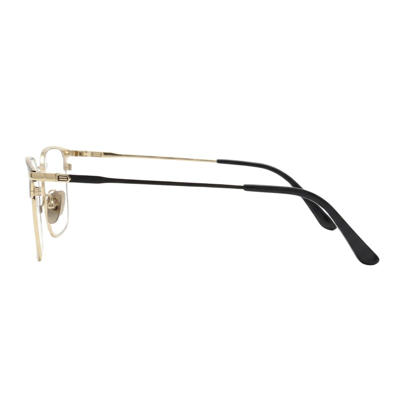 Browline Black Golden Eyeglasses