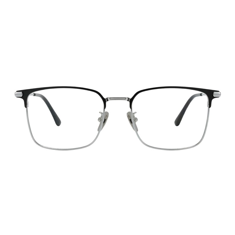 Browline Black Silver Eyeglasses