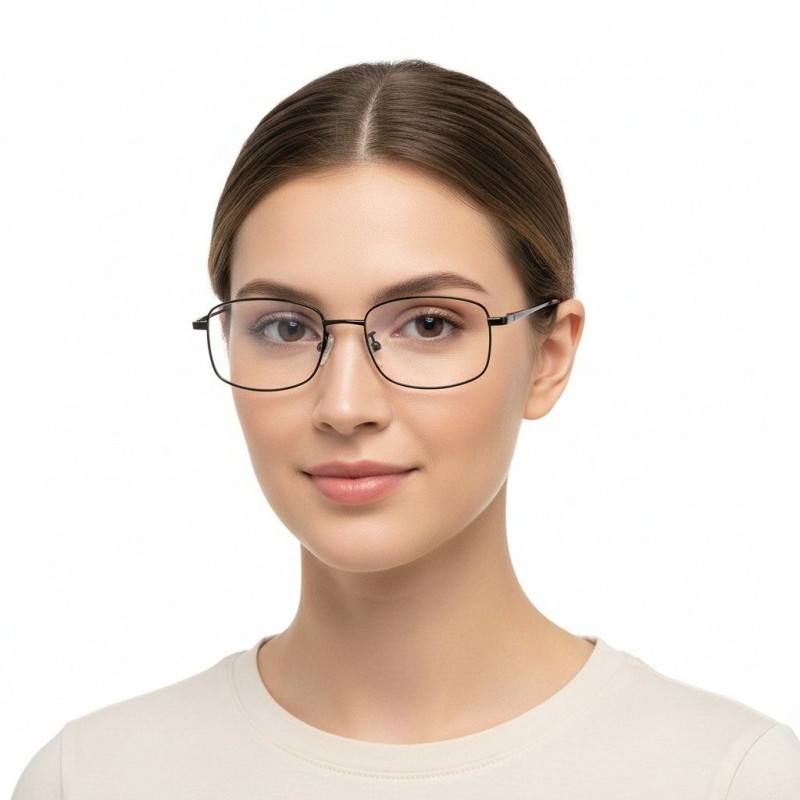 Rectangle Black Eyeglasses