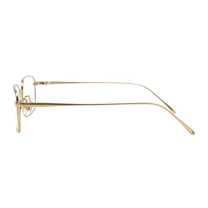 Rectangle Golden Eyeglasses