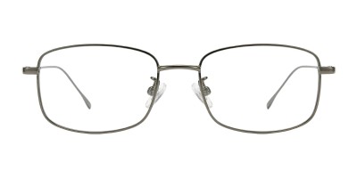 Lite Gunmetal Rectangle Prescription Glasses