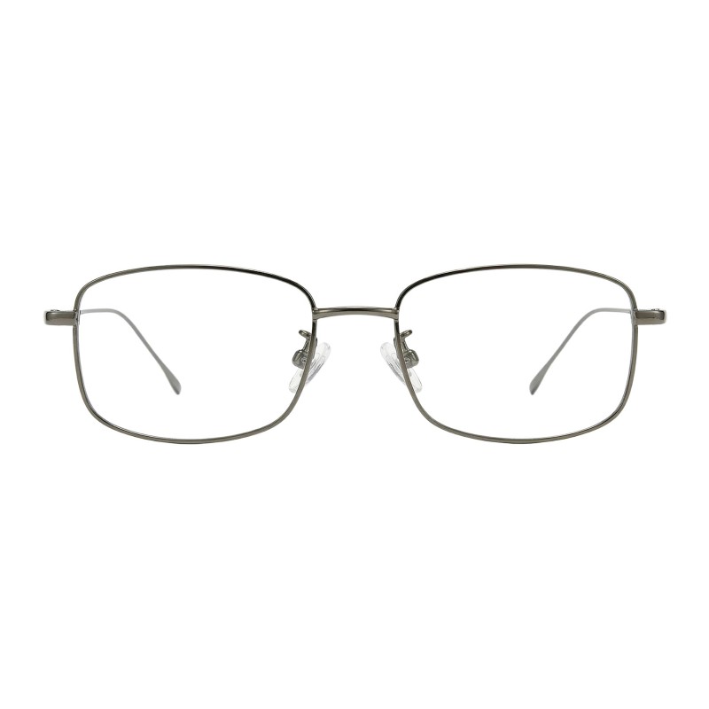 Rectangle Gunmetal Eyeglasses