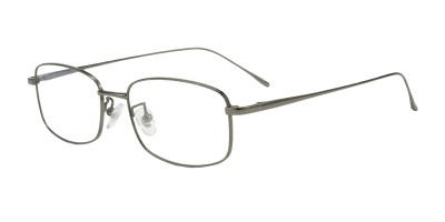 Lite Gunmetal Rectangle Prescription Glasses