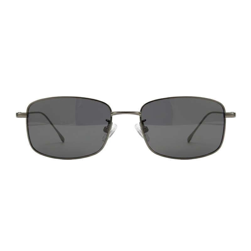 Rectangle Gunmetal Eyeglasses