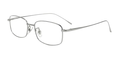 Rectangle Silver Eyeglasses