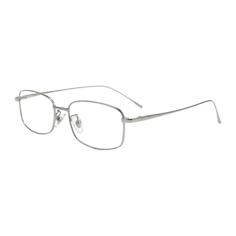 Rectangle Silver Eyeglasses